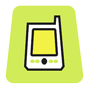 Hand-Held Computer Device Drawing by CSA Images