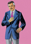Handsome Businessman Drawing by CSA Images