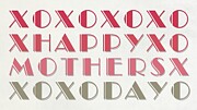 Happy Mother's Day Typography Design Digital Art by Trendy Art