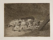 'Harvest of the Dead'. 1812 - 1814. Etching, Aquatint, Burnisher ... Painting by Francisco de Goya -1746-1828-