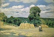 Harvesting at Montfoucault - 1896 - 65x92,5 cm - oil on canvas. Painting by Camille Pissarro -1830-1903-