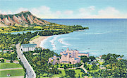 Hawaii, Waikiki Beach. Drawing by GRANGER Historical Picture Archive Hawaii, Waikiki Beach. Drawing by GRANGER Historical Picture Archive