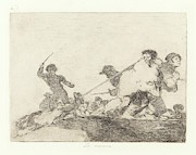 'He deserved it -Disasters of War, 29-'. 1810 - 1814. Etching, Bu... Painting by Francisco de Goya -1746-1828- 'He deserved it -Disasters of War, 29-'. 1810 - 1814. Etching, Bu... Painting by Francisco de Goya -1746-1828-