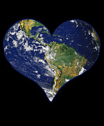 Heart Earth Love Digital Art by Flippin Sweet Gear