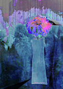 Hearts and Flowers Love at First Light  No 2 Mixed Media by Zsanan Studio