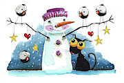 Hearts and Stars Painting by Lucia Stewart Hearts and Stars Painting by Lucia Stewart