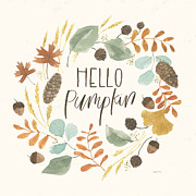 Hello Pumpkin I Mixed Media by Jenaya Jackson