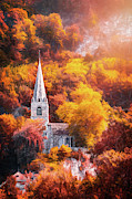 Hillside Church Montreux Switzerland  Photograph by Carol Japp