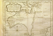 Historical Map Of Australia From 1753 Book Photograph by Science Photo Library