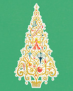Holiday tree Drawing by CSA Images Holiday tree Drawing by CSA Images