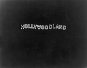 Hollywood Sign, Original Sign Lit At Photograph by Michael Ochs Archives