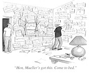 Hon, Mueller's got this. Come to bed. Drawing by Julia Suits