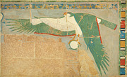 Horus As Falcon Protecting The King Painting by Science Source