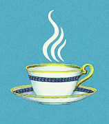 Hot Cup of Coffee Drawing by CSA Images Hot Cup of Coffee Drawing by CSA Images