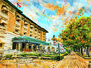 Hot Springs, Arkansas Bath House Painting by Lourry Legarde Hot Springs, Arkansas Bath House Painting by Lourry Legarde