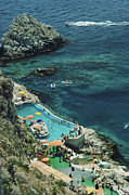 Hotel Taormina Pool Photograph by Slim Aarons