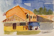 House Across the Way Painting by Suzanne Giuriati Cerny