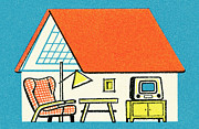 House interior Drawing by CSA Images House interior Drawing by CSA Images
