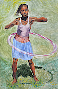 Hula Hoop  Painting by Nicole Minnis