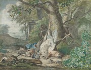 Hunting Still Life In A Forest Painting by Wybrand Hendriks