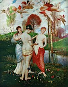 Hymnus an den Fruehling -1888-. Oil on canvas. Painting by Arnold Boecklin -1827-1901-
