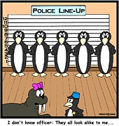 I Don't Know Officer They All Look Alike To Drawing by Hagen