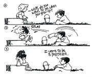 I Want To Be A Politician When I Grow Drawing by Ed Fischer