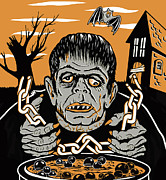 Illustration of Frankenstein monster Drawing by CSA Images Illustration of Frankenstein monster Drawing by CSA Images