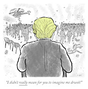 Imagine Me Drunk Drawing by Ivan Ehlers