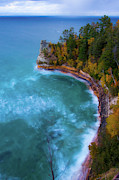 Impending Storm At Miner's Castle Photograph by Owen Weber