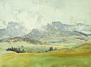 In The Dolomites, 1914 Painting by John Singer Sargent