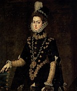 'Infanta Catalina Micaela,', ca. 1585, Spanish School, O... Painting by Juan Pantoja de la Cruz -1554-1608-