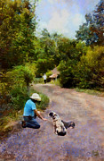 Into the Farm Digital Art by JGracey Stinson