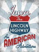 Iowa Lincoln Highway America Digital Art by Flo Karp
