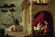 Isaac Blessing Jacob Painting by Bartolome Esteban Murillo