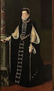 'Isabel de Valois, third wife of Felipe II', 1561-1565, Ital... Painting by Sofonisba Anguissola -c 1532-1625- 'Isabel de Valois, third wife of Felipe II', 1561-1565, Ital... Painting by Sofonisba Anguissola -c 1532-1625-