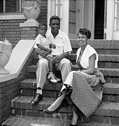 Jackie Robinson & Family Photograph by Nina Leen
