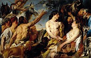 Jacob Jordaens / 'Meleager and Atalanta', 1620-1650, Flemish School, Oil on canvas. Meleagro. Painting by Jacob Jordaens -1593-1678-