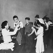 Japanese Americans Queue For Inoculation Before Internment After The Bombing Of Pearl Harbor, 1942 Photograph by Dorothea Lange