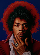 Jimi Hendrix Painting 5 Painting by Paul Meijering
