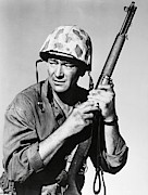 JOHN WAYNE in SANDS OF IWO JIMA -1949-. Photograph by Album