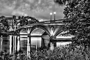 Monochrome Passage Over The Weeks Footbridge Of Cambridge Photograph by Gregory Ballos