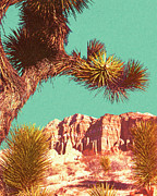 Joshua Tree and Rock Formation Landscape Drawing by CSA Images Joshua Tree and Rock Formation Landscape Drawing by CSA Images