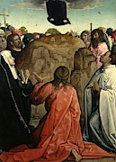 Juan de Flandes / 'The Ascension', 1514-1519, Spanish-Flemish School, Oil on panel, 110 cm x 84 cm. Painting by Juan de Flandes -c 1460-c 1519- Juan de Flandes / 'The Ascension', 1514-1519, Spanish-Flemish School, Oil on panel, 110 cm x 84 cm. Painting by Juan de Flandes -c 1460-c 1519-