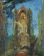 Jupiter et Semele, around 1889. Canvas, 80 x 65 cm. GUSTAVE MOREAU . Painting by Gustave Moreau -1826-1898-