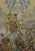 Kalki avatar Painting by Vrindavan Das