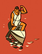 Kayak Drawing by CSA Images