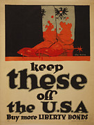 Keep These Off The Usa Buy More Liberty Bonds, 1918 Painting by John Warner Norton