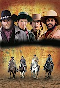 KEVIN COSTNER , DANNY GLOVER , SCOTT GLENN and KEVIN KLINE in SILVERADO -1985-. Photograph by Album