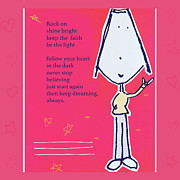 Kids Rock on Design Drawing by Ashley Rice